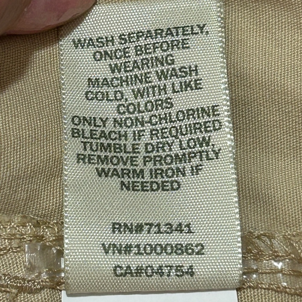 NEW L.L. Bean Quality Women's Tan Straight Leg Cargo Pants Size 24W - Picture 6 of 11